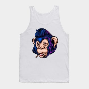 Monkey blue face Tank Top